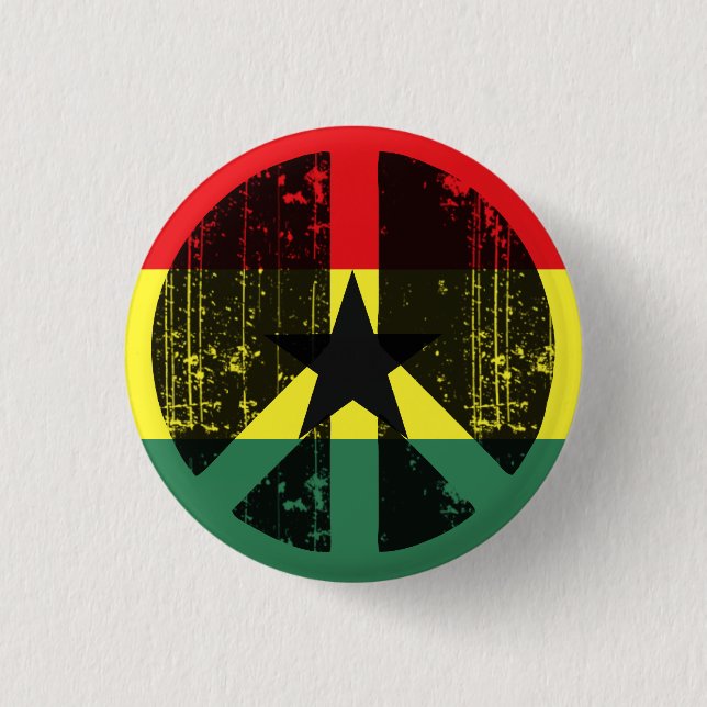 Frieden in Ghana Button (Vorderseite)