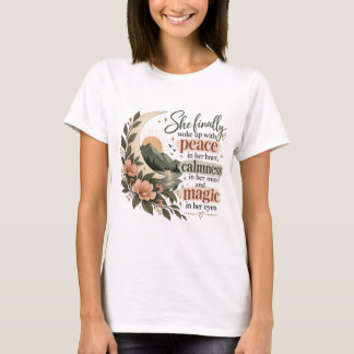 Frieden in ihrem Herzen Magie in ihren Augen Boho T-Shirt