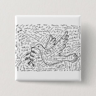 Frieden in jeder Sprache Button