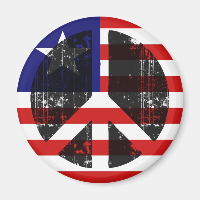 Frieden in Liberia Magnet (Vorne)