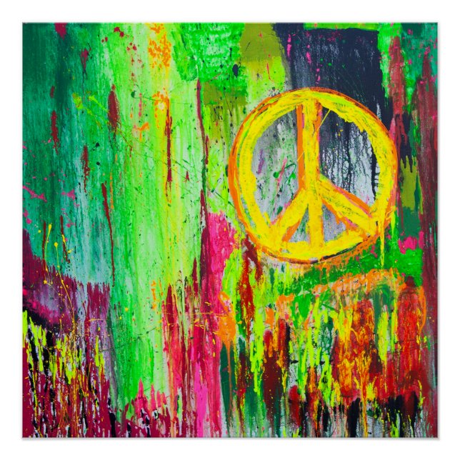 Frieden in Times Square perfektes Poster (Vorderseite)