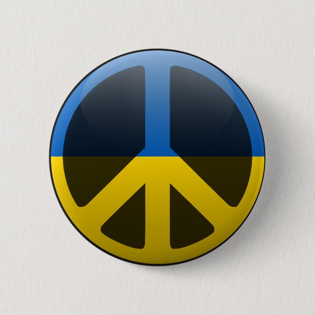 Frieden in Ukraine Button (Vorderseite)