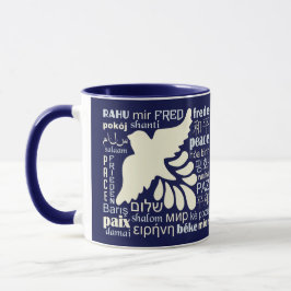 FRIEDEN in vielen SprachName-Tassen Tasse
