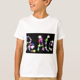 Frieden innen, Frieden um mich herum   Florale Typ T-Shirt