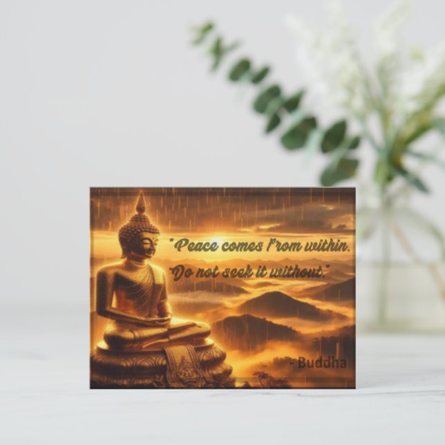 Frieden innerhalb der Postkarte (Stehend Vorderseite)