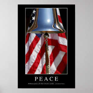 Frieden: Inspirierend Zitat 1 Poster