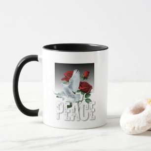 Frieden – Inspirierende Minimalistische Tasse Po