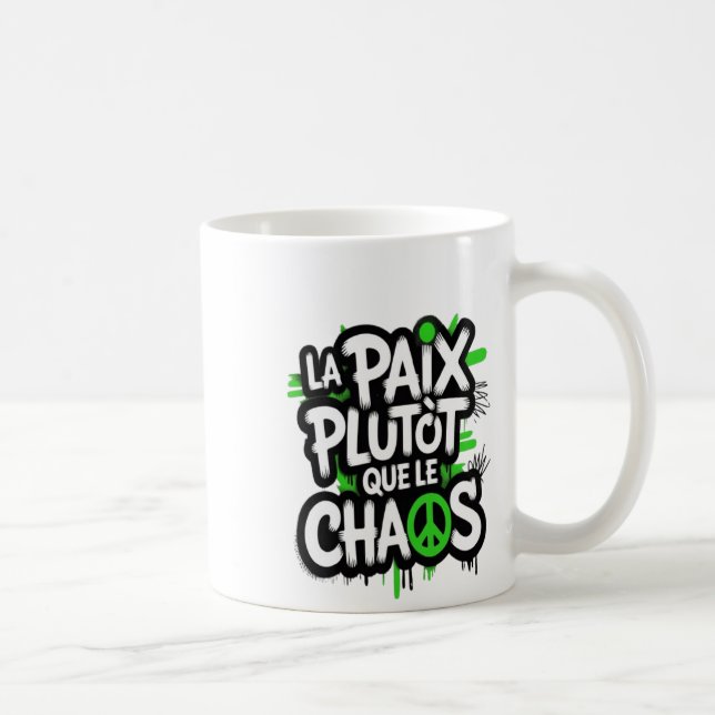 Frieden ist eine Wahl Kaffeetasse (Rechts)