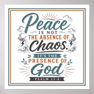Frieden Ist Nicht Abwesenheit Von Chaos Spirituell Poster