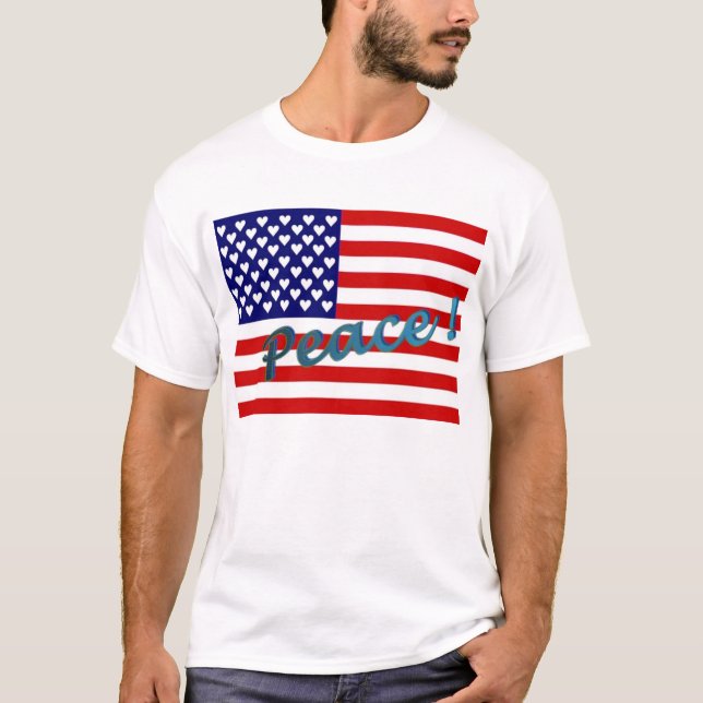 Frieden ist patriotisch T-Shirt (Vorderseite)