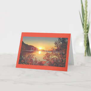 FRIEDEN, JOY, LIEBE & LACHTER Card Dankeskarte