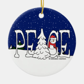 Frieden Keramik Ornament