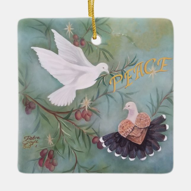 Frieden  keramikornament (Vorderseite)