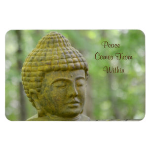 Frieden kommt aus Buddha Magnet
