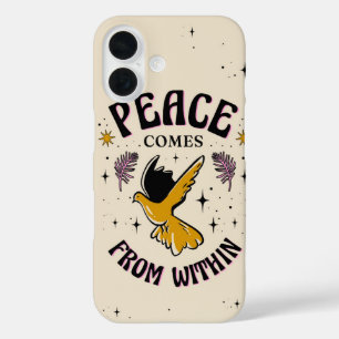 Frieden kommt von innen - Minimalistische innere R iPhone 16 Hülle