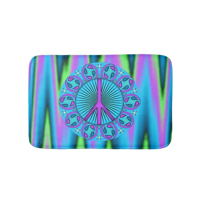 Frieden ~ Leaf Badematte (Vorderseite)