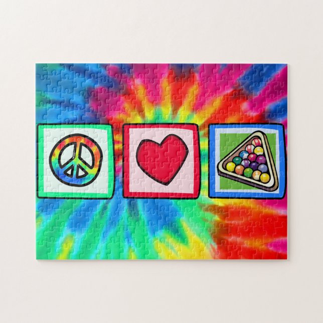 Frieden, Liebe, Billard (Horizontal)