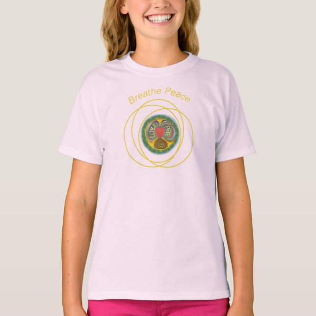 Frieden Liebe Breathe für aktivistischen T - Shirt (Vorderseite)