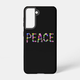 Frieden Liebe Einheitserklärung   Farbige Typograf Samsung Galaxy Hülle