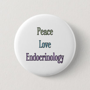 Frieden, Liebe, Endokrinologie Button