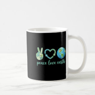 Frieden Liebe Erde ökologisch freundlich Natur Erd Kaffeetasse