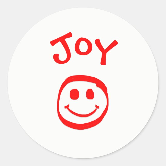 Frieden, Liebe, Freude - Circle Sticker (Vorderseite)