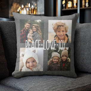 Frieden Liebe Freude Ferien Schiefertafel Fotocoll Kissen