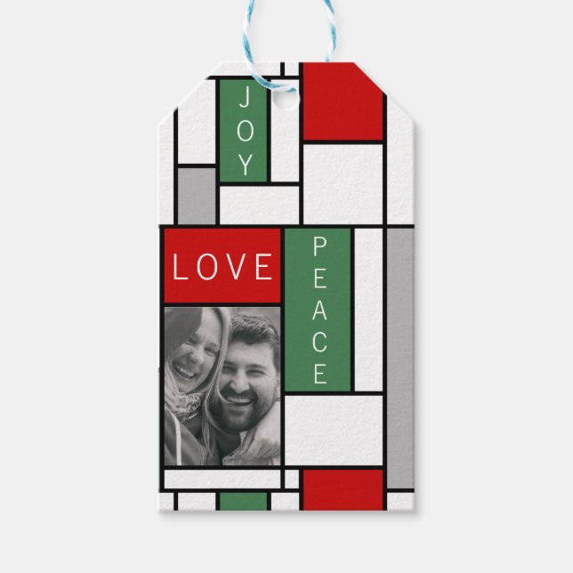 Frieden, Liebe, Freude Geschenkanhänger (Vorderseite)