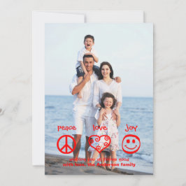 Frieden, Liebe, Freude - Weihnachtskarte Feiertagskarte