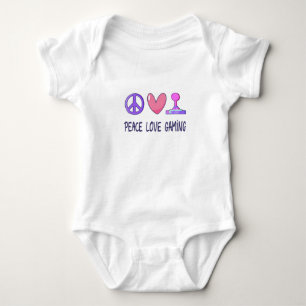 Frieden Liebe Gaming Baby Strampler