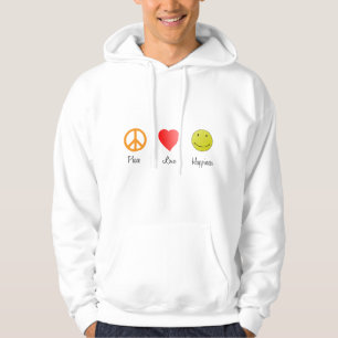 Frieden Liebe Glück Hoodie
