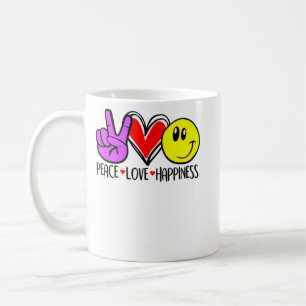 Frieden Liebe Glück Positivität Kaffeetasse