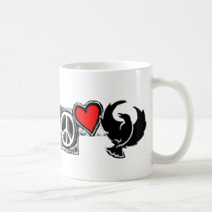 Frieden, Liebe, Hahnenfuß. Kaffee-Tassen! Kaffeetasse