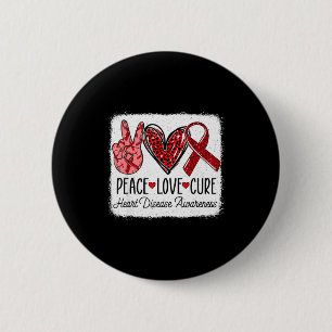 Frieden Liebe Heilung Herzkrankheit Bewusstsein Ch Button
