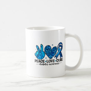 Frieden Liebe Heilung Typ-1-Diabetes-Bewusstsein T Kaffeetasse