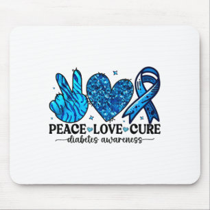 Frieden Liebe Heilung Typ-1-Diabetes-Bewusstsein T Mousepad
