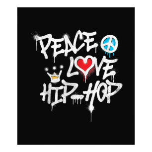 Frieden Liebe Hip Hop Tanz Fotodruck