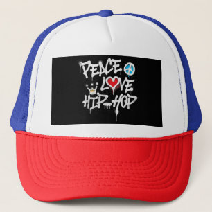 Frieden Liebe Hip Hop Tanz Truckerkappe