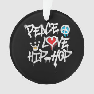 Frieden Liebe Hip Hop Tanzen Ornament