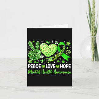 Frieden Liebe Hoffnung psychische Gesundheit Bewus Karte