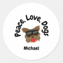 Frieden Liebe Hunde