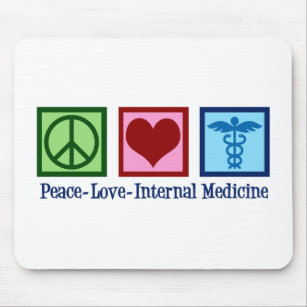 Frieden Liebe Innere Medizin Mousepad