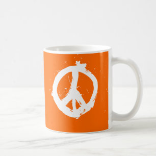 Frieden. Liebe. Java. Tasse - Orange
