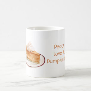 Frieden Liebe & Kürbiskuchen Kaffeetasse