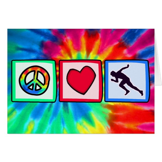 Frieden, Liebe, Lauf (Vorderseite (Horizontal))
