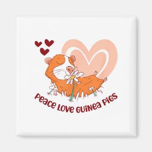 Frieden Liebe Meerschweinchen Lustiger Spruch Für Magnet
