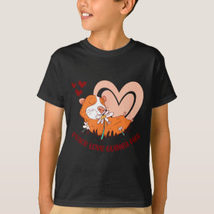Frieden Liebe Meerschweinchen Lustiger Spruch Für  T-Shirt