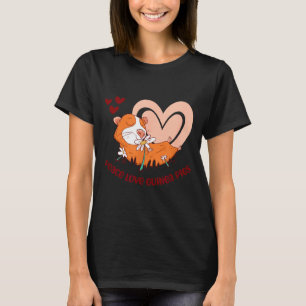 Frieden Liebe Meerschweinchen Lustiger Spruch Für  T-Shirt