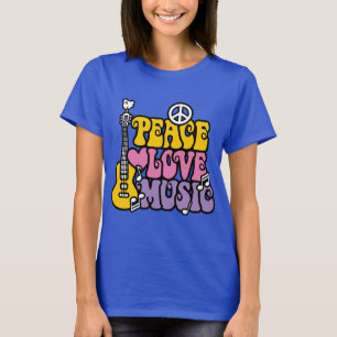 Frieden-Liebe-Musik T-Shirt