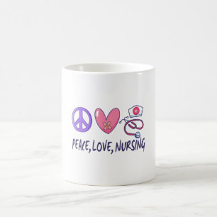 Frieden Liebe Pflege Kaffeetasse